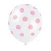 Unique Ballonnen Stippen Baby Roze 30CM (6ST) -Feestbenodigdheden unique ballonnen stippen baby roze 30cm 6st