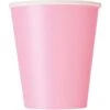 Unique Bekertjes Baby Roze 266ML (8ST) -Feestbenodigdheden unique bekertjes baby roze 266ml 8st