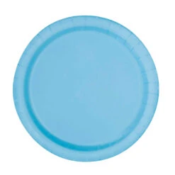 Unique Feestbordjes Baby Blauw 18CM (20ST)