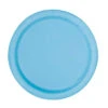 Unique Feestbordjes Baby Blauw 18CM (8ST) -Feestbenodigdheden unique feestbordjes baby blauw 18cm 8st