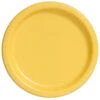Unique Feestbordjes Geel 23CM (16ST) -Feestbenodigdheden unique feestbordjes geel 23cm 16st