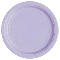 Unique Feestbordjes Lila 23CM (16ST) 5 Unique Feestbordjes Lila 23CM (16ST) -Feestbenodigdheden unique feestbordjes lila 23cm 16st 1