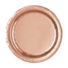 Unique Feestbordjes Rosé Goud 18CM (8ST) -Feestbenodigdheden unique feestbordjes rose goud 18cm 8st