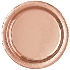 Unique Feestbordjes Rosé Goud 23CM (8ST)