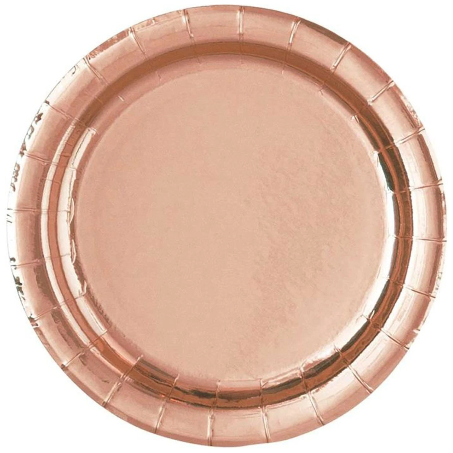 Unique Feestbordjes Rosé Goud 23CM (8ST) 3 Unique Feestbordjes Rosé Goud 23CM (8ST)