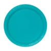 Unique Feestbordjes Turquoise 18CM (20ST) -Feestbenodigdheden unique feestbordjes turquoise 18cm 20st