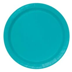 Unique Feestbordjes Turquoise 23CM (16ST)