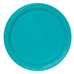 Unique Feestbordjes Turquoise 23CM (8ST)