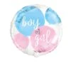 Unique Folieballon Gender Reveal Boy Or Girl ⌀45CM -Feestbenodigdheden unique folieballon gender reveal boy or girl 45cm