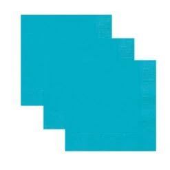 Unique Servetten Teal 33cm X 33cm (20ST) -Feestbenodigdheden unique servetten teal 33cm x 33cm 20st 1