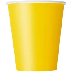 Unique Wegwerp Bekertjes Geel 266ML (8ST) 9 Unique Wegwerp Bekertjes Geel 266ML (8ST) -Feestbenodigdheden unique wegwerp bekertjes geel 266ml 8st 3