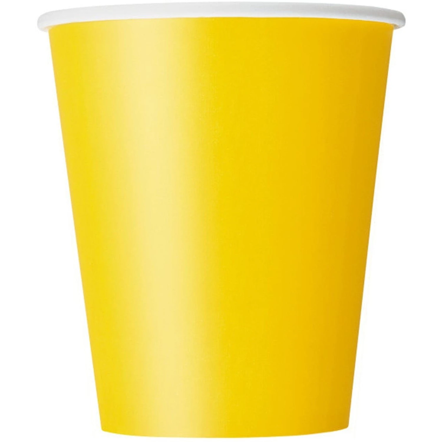 Unique Wegwerp Bekertjes Geel 266ML (8ST) 6 Unique Wegwerp Bekertjes Geel 266ML (8ST) - Afbeelding 4