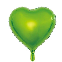 We Fiesta Party Folieballon Hart Lichtgroen 45CM