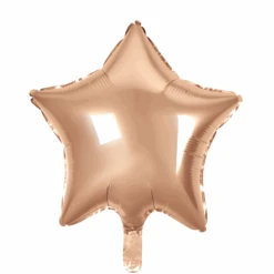 We Fiesta Party Folieballon Ster Rosé Goud 45CM