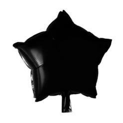 We Fiesta Party Folieballon Ster Zwart 45CM