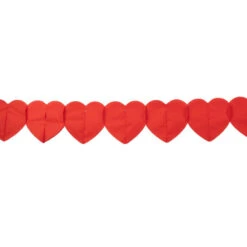 We Fiesta Party Papieren Slinger Hartjes Rood 6M